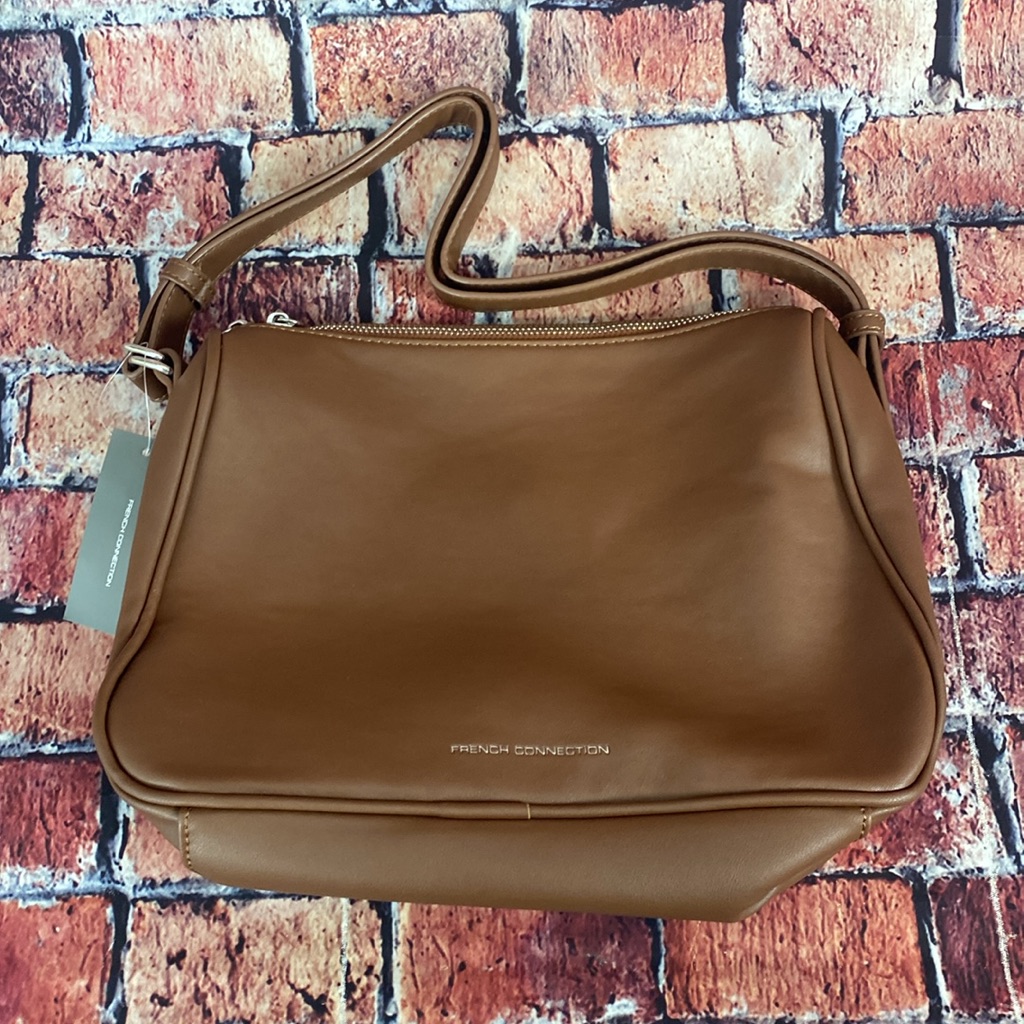 French Connection Shoulder Bag In Dark Tan